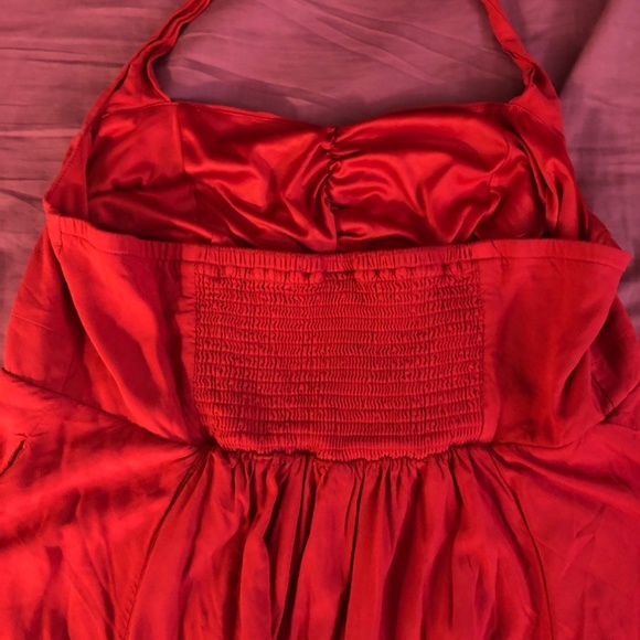 Torrid Retro Chic red Rockabilly halter dress size 1 - Picture 4 of 5